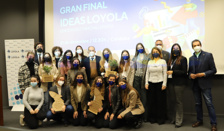 Dos proyectos sobre cómo reducir la huella de carbono y cómo aumentar el acceso a agua potable, ganadores de la I edición de “Ideas Loyola” para ESO y Bachillerato