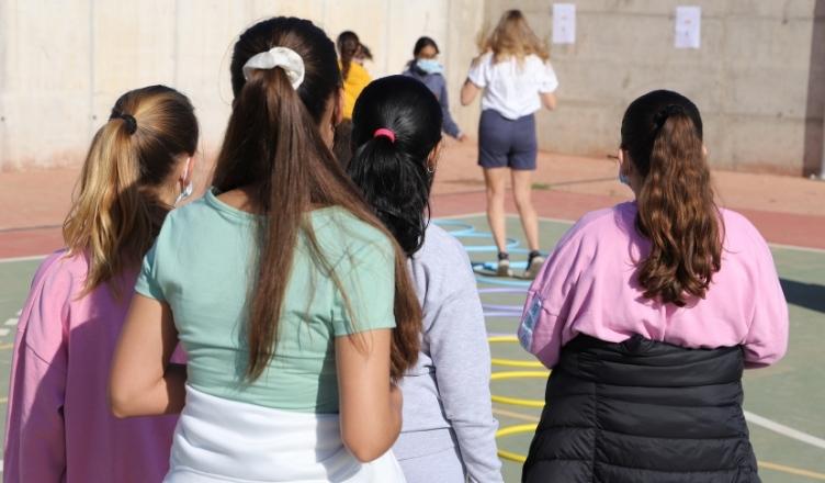 Los alumnos del colegio Safa Blanca Paloma durante una de las actividades