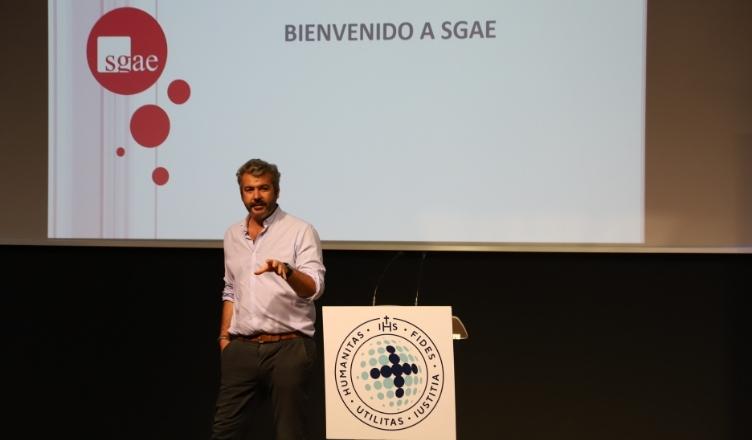 Jose Lucas Chaves en un momento de la masterclass sobre derechos de autor