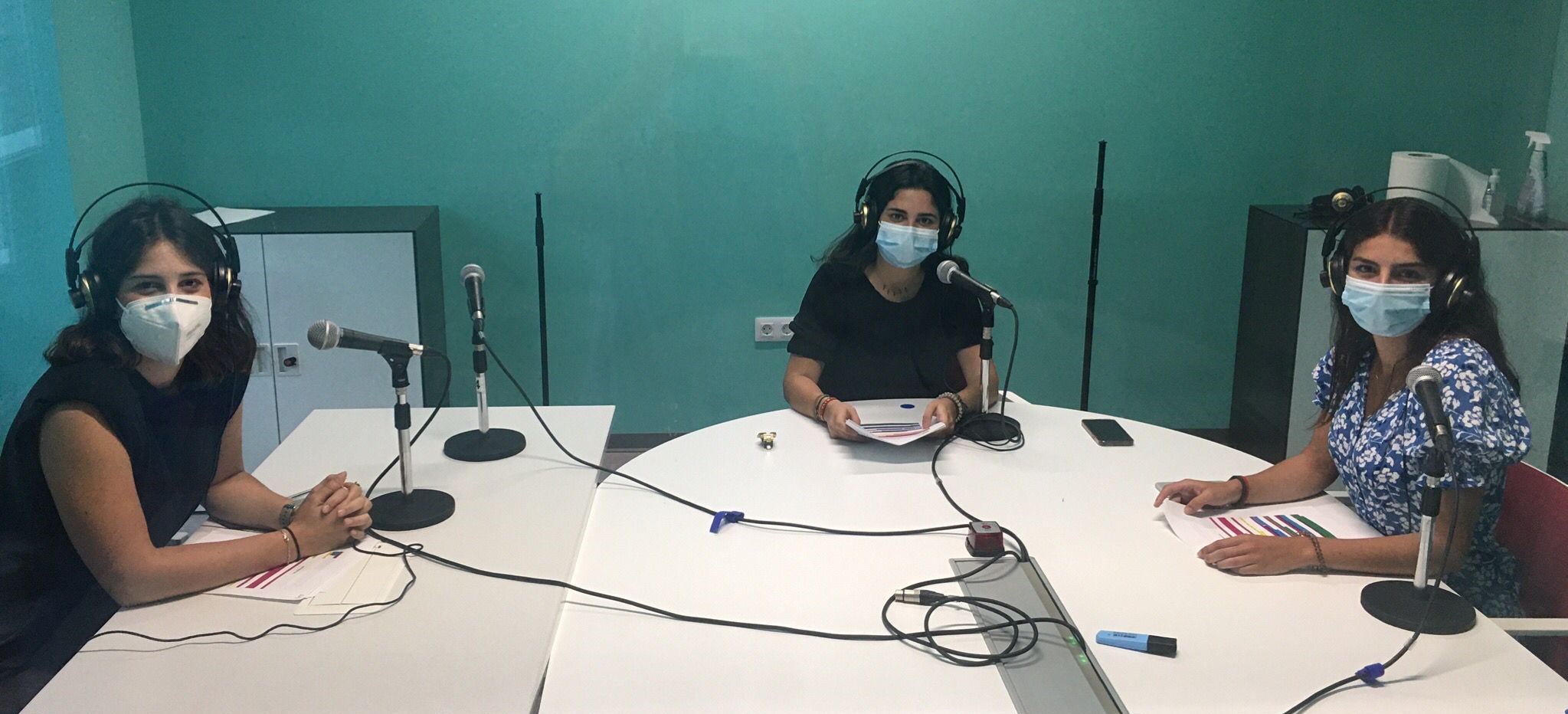 Las alumnas Alejandra del Rio; Rocio Garcia de Tejada y Leticia Vizcayno