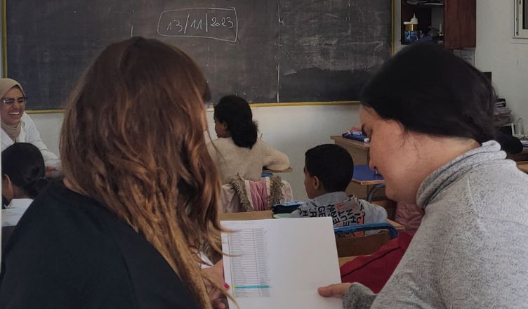 la alumna de Loyola de practicas de psicologia en Tanger