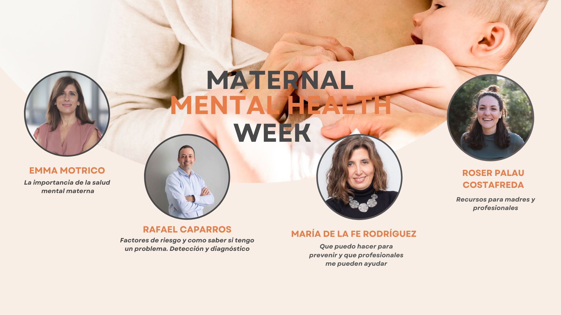 Expertos analizan las consecuencias de la depresión postparto tanto para la madre como para el bebé en la Semana de la Salud Mental Materna