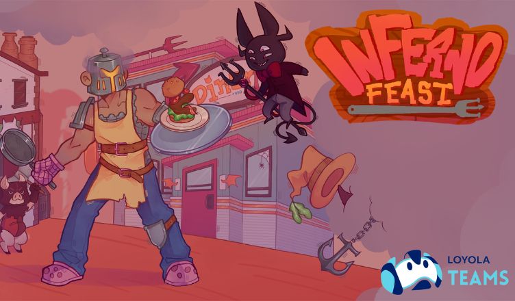 Inferno Feast el videojuego sobre un Viaje Épico de Cocina y Combate en el Infierno desarrollado por estudiantes de la Universidad Loyola