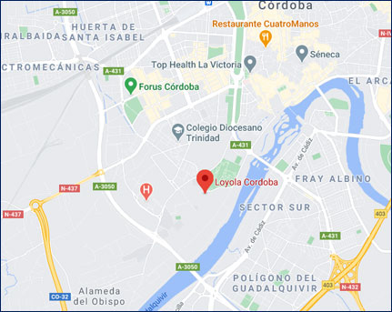 Mapa campus Córdoba - Cómo llegar